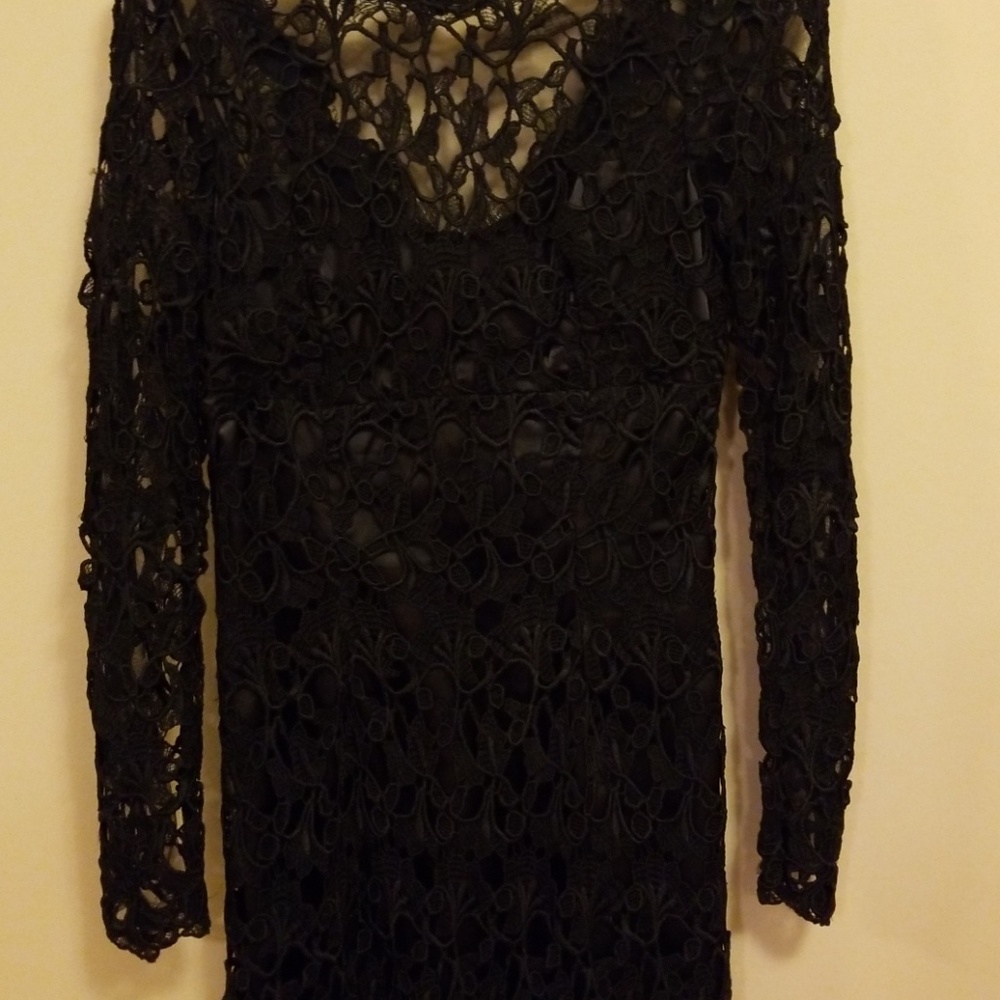 Great condition Womens black lace dress. Size 4